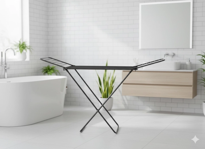 Skladací sušák na prádlo s držáky na ponožky 180 × 55 × 102 cm