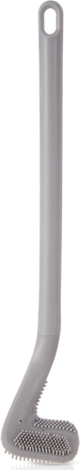 Silikonová WC štětka šedá 40 cm