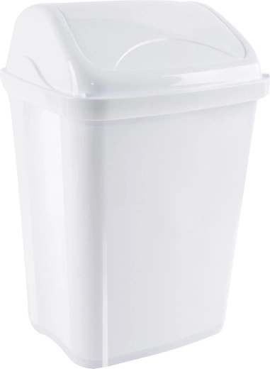 Vittario odpadkový koš s kolébkovým víkem 16 l bílý