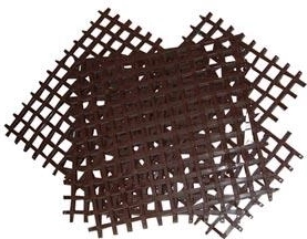 Sestavovací rohož 25 × 25 cm, plast, béžová (4 ks)