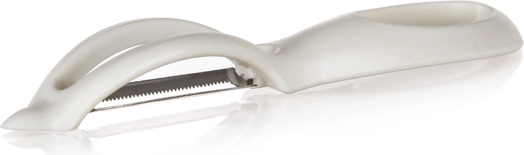 Škrabka na zeleninu ACCASA, nerezová čepel, krémová