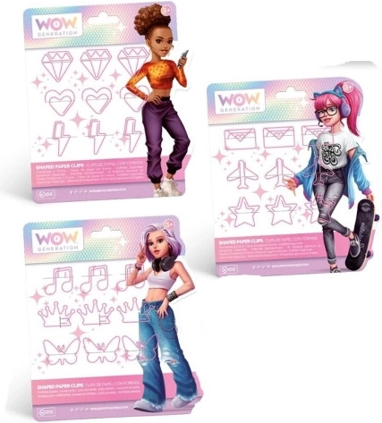 Sada 9 klipů na sešity a poznámkové bloky WOW GENERATION