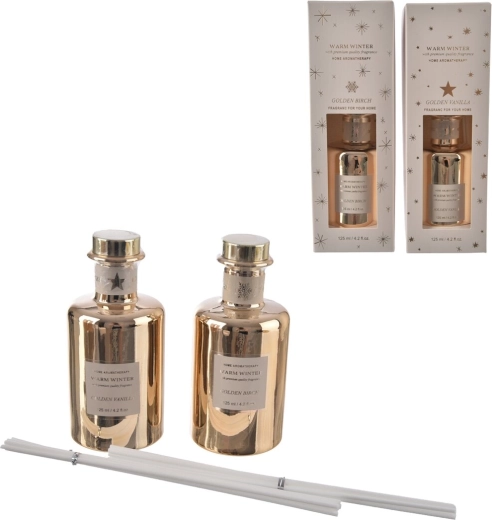 Vánoční tyčinkový aroma difuzér bílý 125 ml (2 assort)