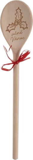 Dřevěná oválná vařečka Vůně Vánoc 30,5 cm - 1 kus