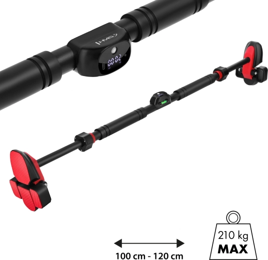 Hrazda do dveří s počítadlem a vodováhou HMS DD501