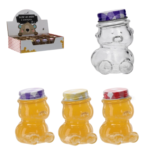 Sklenice medvídek se šroubovacím víčkem 30 ml