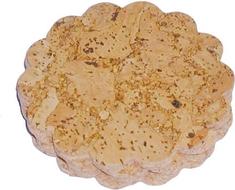 Korkové prostírání Květ, 10 cm, sada 6 ks