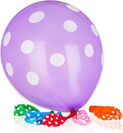 Nafukovací balónky MY PARTY Dots 30 cm - 6 ks