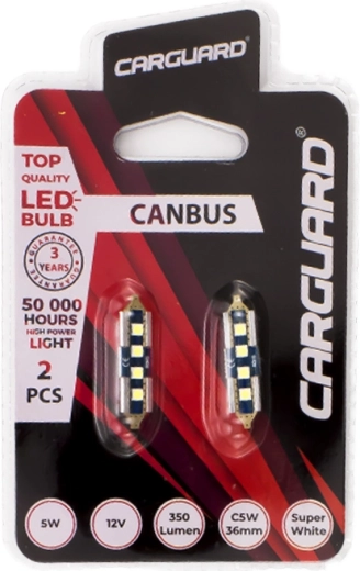 LED žárovka CAN136 sufit 36 mm C5W 5 W 350 lm Can-bus SMD - 1 kus