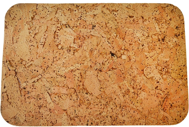 Korkové prostírání obdélníkové s oblými rohy 36 × 25 cm, sada 6 ks