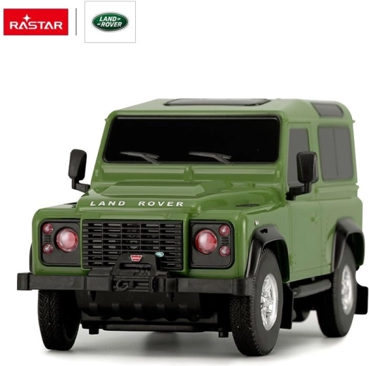 Dálkově ovládaný Land Rover Defender R/C v měřítku 1:24 – Zelená