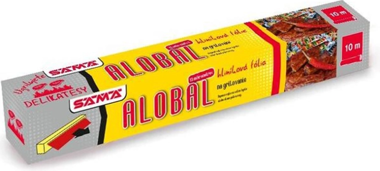 Grilovací alobal 10 m × 29 cm, síla 13 µm