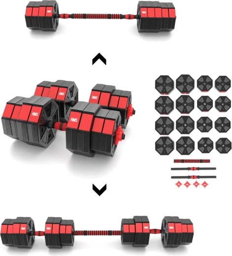 Nakládací činkový set HMS 40 kg