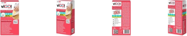 Vinylové jednorázové rukavice M, 100 ks