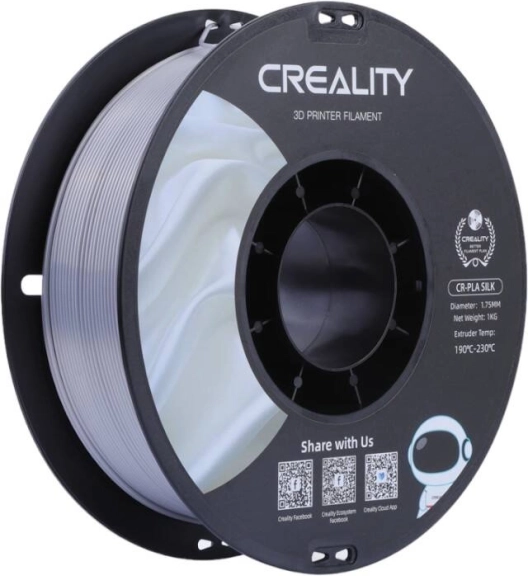 Creality CR-PLA Silk filament stříbrný 1,75 mm (1 kg)