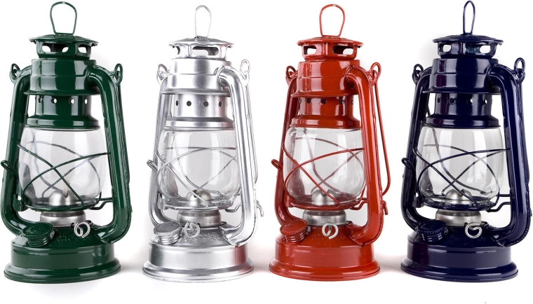 Petrolejová lampa 25 cm, mix barev