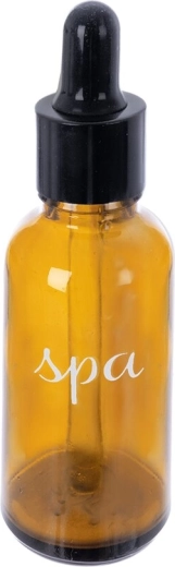 Kosmetická lahvička Spa 30 ml z hnědého skla s pipetou
