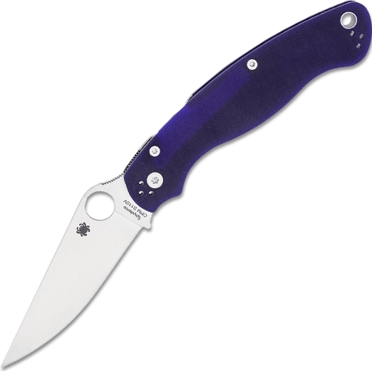 Kapesní nůž Spyderco Military 2 Dark Blue, satin čepel, G10