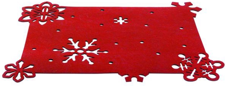 Plstěné prostírání Toro 45 × 35 cm červené