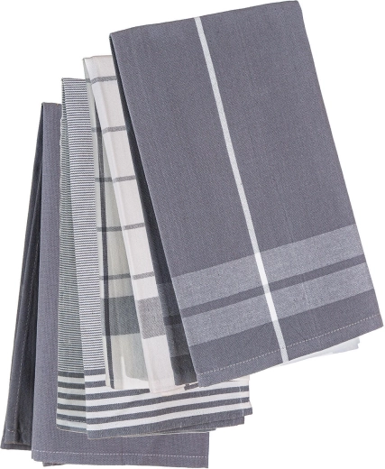 Kuchyňské utěrky Prime 50 × 70 cm, bavlna, šedý mix, 4 ks