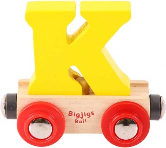 Vagónek Bigjigs Rail písmeno K