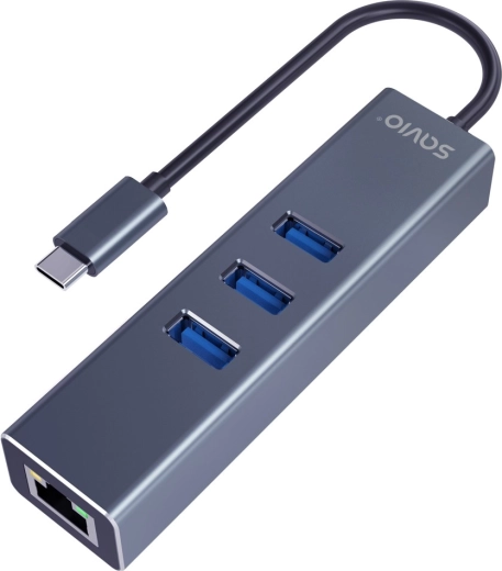 USB-C hub Savio AK-57 s gigabitovým ethernetem
