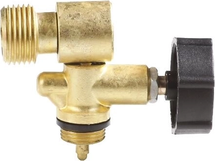 Uzavírací ventil MEVA G 1/2" levý se bočním vývodem pro 2kg PB láhve