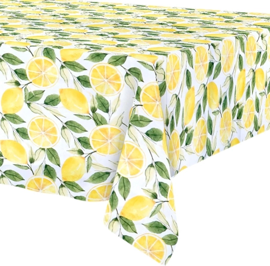 Voděodolný a skvrnám odolný ubrus s motivem citronů 180 × 130 cm - 1 kus