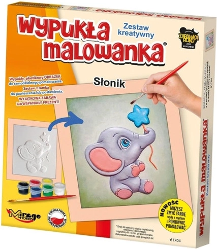 Milusie sloník – 3D vystouplé malování kreativní sada