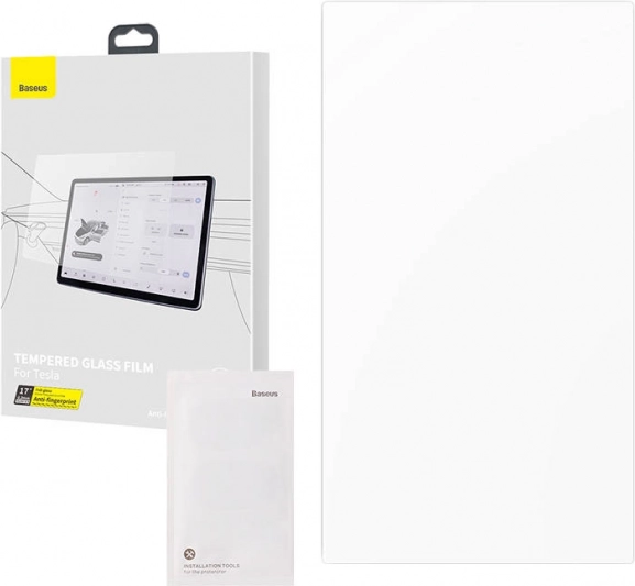 Tvrzené sklo BASEUS Crystal pro TESLA model X/S 17″