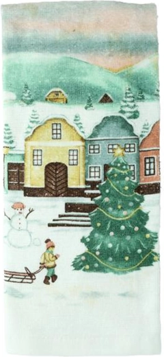 Kuchyňská utěrka Vesnička 38 × 63 cm