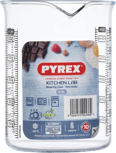 Skleněná odměrka Pyrex 0,5 l