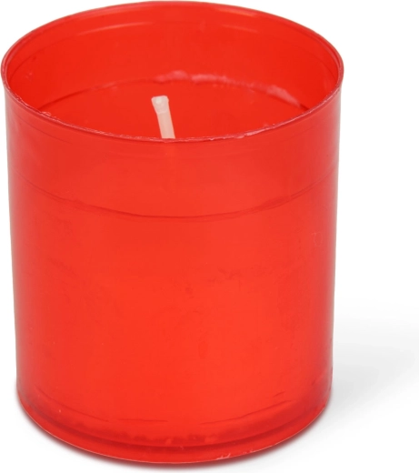 Sada 4 červených hřbitovních svíček 5,5 × Ø5 cm