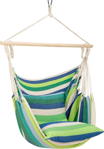 Závěsné brazilské křeslo NILS Camp zelené