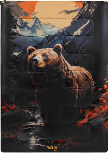 Spací pytel NILS Camp Bear 3v1, dvojitý nebo dva samostatné spacáky