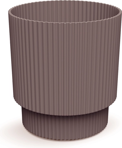 Květináč Milly 16,8 cm marsala – moderní plastový obal na květiny