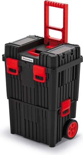 Modulární kufr na nářadí s kolečky Heavy Kistenberg, 71 l