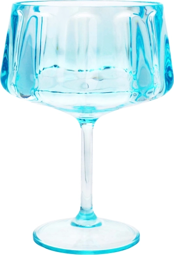 Plastový pohár na margaritu Toro 440 ml, transparentní modrý