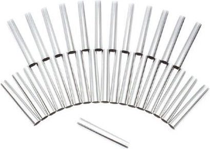 Rovné trubičky na pečení 8 cm, sada 30 ks