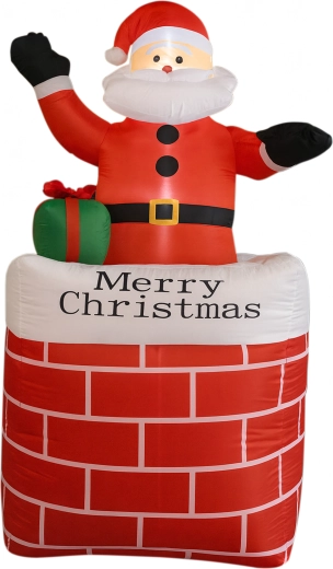Nafukovací Santa v komíně s LED osvětlením 150 cm