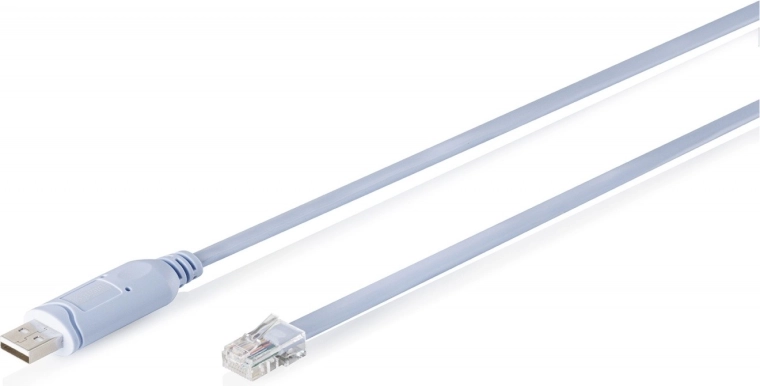 Kabelový konzolový adaptér USB‑A na RJ45 s čipsetem FTDI (FT232RNL), světle modrý, 1,8 m