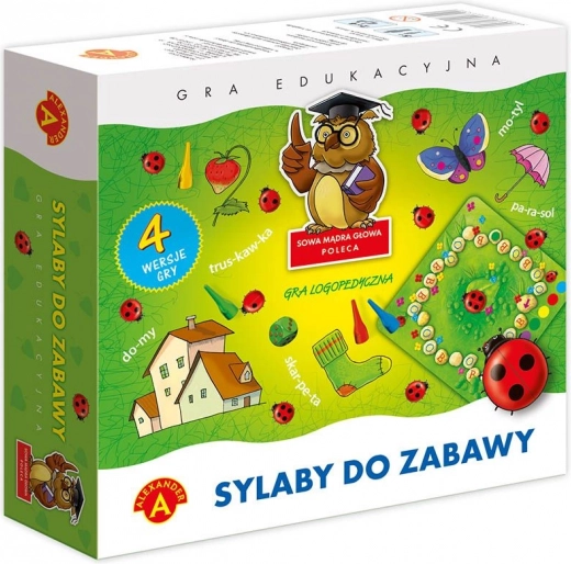 Alexander Vzdělávací hra Sova chytrá hlava – slabiky hrou