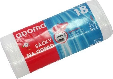 Pytle na odpad 18 l, 40 × 50 cm, 30 ks, transparentní/modré