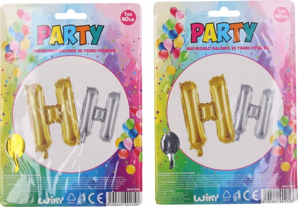 Nafukovací balónek ve tvaru písmene H