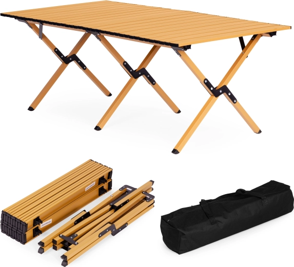 Skládací kempingový stůl 120 × 60 cm s taškou MultiGarden