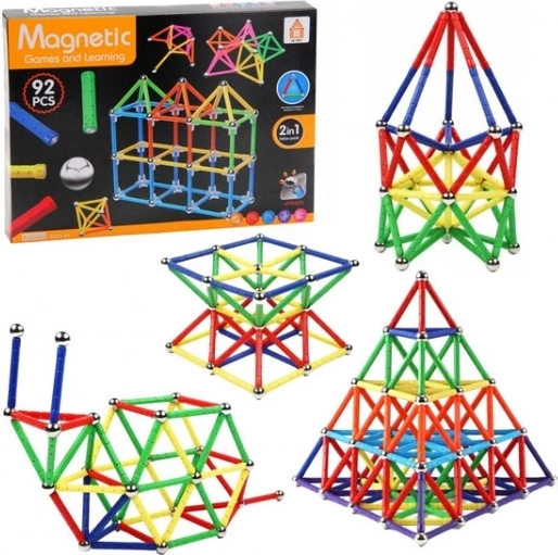 Magnetické stavebnice 92 dílů