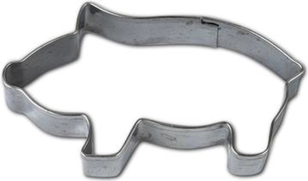 Vykrajovátko na cukroví – prasátko, 7–8 cm, stříbrné