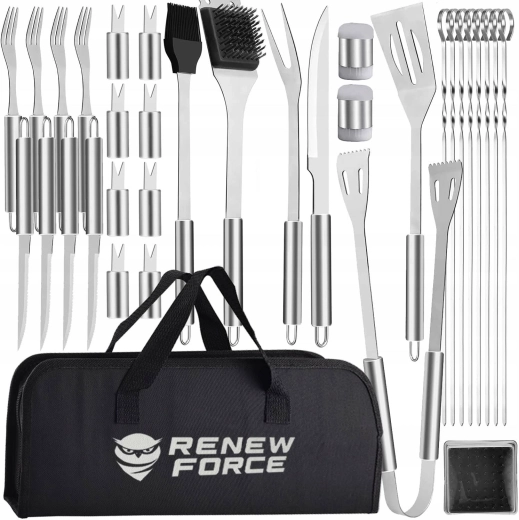 Grilovací sada nářadí Renew Force 33 v 1 v pouzdře