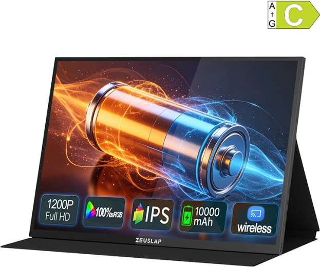 Přenosný dotykový monitor ZEUSLAP P16BT 16" Full HD+