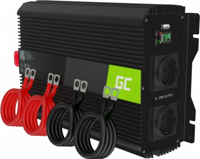 Green Cell INVGC10 automobilový měnič napětí PRO 12V na 230V, 2000W/4000W